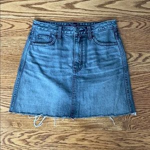 Abercrombie & Fitch Grey Denim Skirt